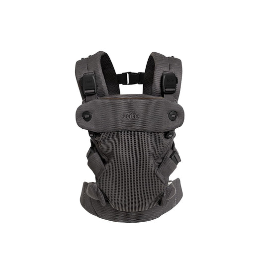 Joie Savvy Air 4-in-1 Mesh Baby Carrier – Breathable, Ergonomic Baby Carrier with 4 Carry Positions, Cooling Mesh Fabric, Padded Straps, and Lumbar Support (Cinder)