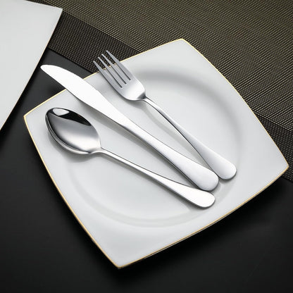 DEVICO Camping Utensils, Portable Travel Utensils with Case, Stainless Steel Reusable Silverware for Lunch Adult, 5Pcs Cutlery Set Includes Knife Spoon Fork Chopsticks and Case (Silver)