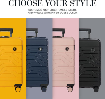 Bric's B|Y Ulisse 21-Inch Spinner - Luxury Carry-On Luggage With Spinner Wheels - Hard Shell Suitcases Made From Durable Polypropylene and Polycarbonate - Ocean Blue
