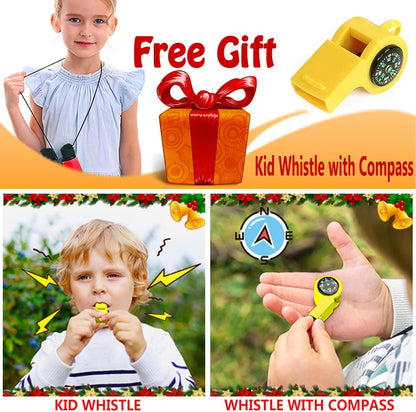 Kids Binoculars Best Gifts for 3-12 Years Boys Girls High-Resolution Optics Shockproof Mini Compact Binocuolar Toys Folding Small Telescope for Bird Watching Camping Outdoor Play