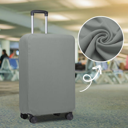 PATIKIL Luggage Cover, Suitcases Covers Elastic Carry on Cover Protector Washable Scratch-Resistant Fits 22-23 Inch Luggage for Travel Business Trips, Gray