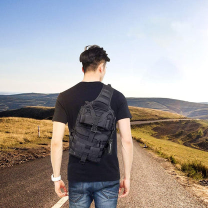 hopopower Tactical Sling Bag Pack Military Rover Shoulder Backpack EDC Assault Range Bag, Water-Resistant