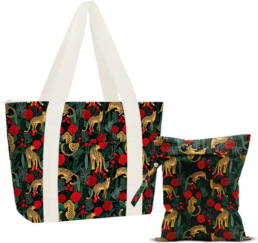 Beach Bags Wet Bag for Swimsuit Tote Bag for Friends Travel Gifts, Aloha Bags Waterproof Vacation Essential