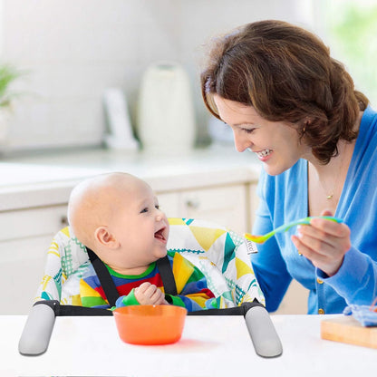 Hook On Chair, VEEYOO Clip On High Chair Folding Fast Table Chair with Storage Bag, Portable Baby Feeding Seat Attach to Table for Home and Travel