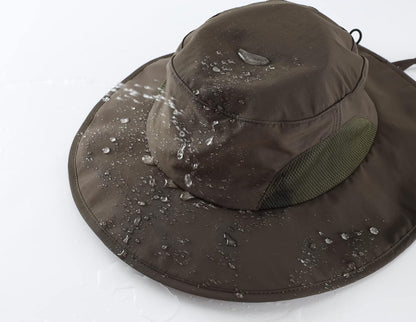 Home Prefer UPF50+ Mens Sun Hat Wide Brim Fishing Hat for Men UV Protection Womens Beach Bucket Hat for Golf Hiking Gardening