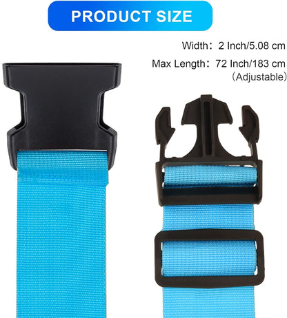 Luggage Straps for Suitcases TSA Approved, Travel Belt Suitcase Belt, Suitcase Straps TSA Approved, Luggage Belt Strap TSA Approved, Travel Straps for Luggage, Luggage Band Bag Straps 4 Pack