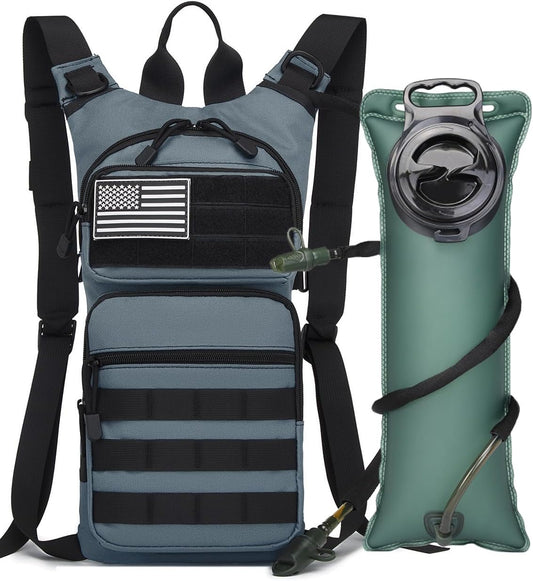 ATBP Insulated Water Hydration Pack Bag with 3L TPU Bladder Tactical Molle Hydration Backpack for Hiking Cycling Running