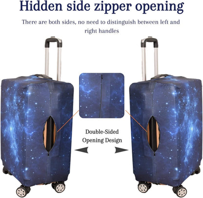 Luggage Cover, Protective Washable Suitcase Cover - Travel Elastic Spandex Suitcase Protector Fits 19 to 20 Inch Galaxy