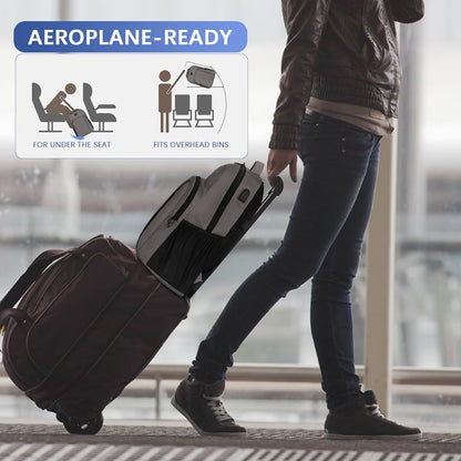 LARIPOP Extra Large Backpack,17.3 Inch Business Laptop backpack for Men Women with USB Charging Port,Water-Resistant Laptopack Weekender Daypack for Work College Computer