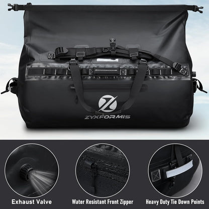 Waterproof Duffle Bag, Large Marine Dry Bags, Heavy Duty Adventure Travel Bag for Men and Women, Waterproof Duffel Backpack for Kayaking Boating Hiking Camping Vacation, 65L 110L 160L