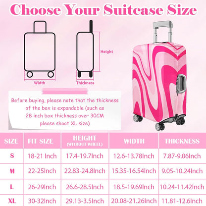 Luggage Cover for Suitcase Elastic Suitcase Cover Protector, Carry On Luggage Sleeve Anti Scratch Travel Essentials Suitcase Protector Fits 20-22