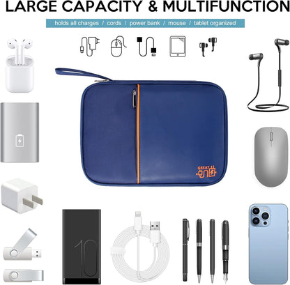 SELLYFELLY Electronics Organizer Travel Cord Organizer Case Compact Electronics Accessories Bag for Cable, Cord, Charger, Phone, Hard Drive