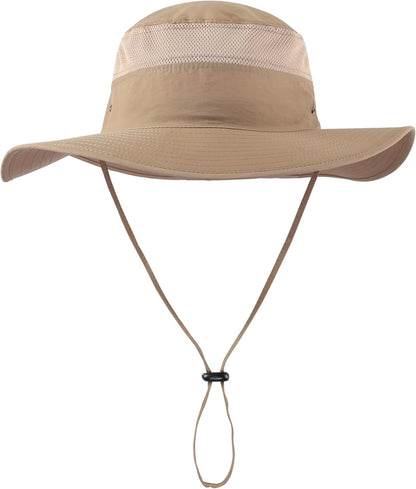 Home Prefer UPF 50+ Men's Sun Hat Wide Brim Bucket Hat UV Protection Hat for Mens Womens Beach Safari Gardening Golf Fishing