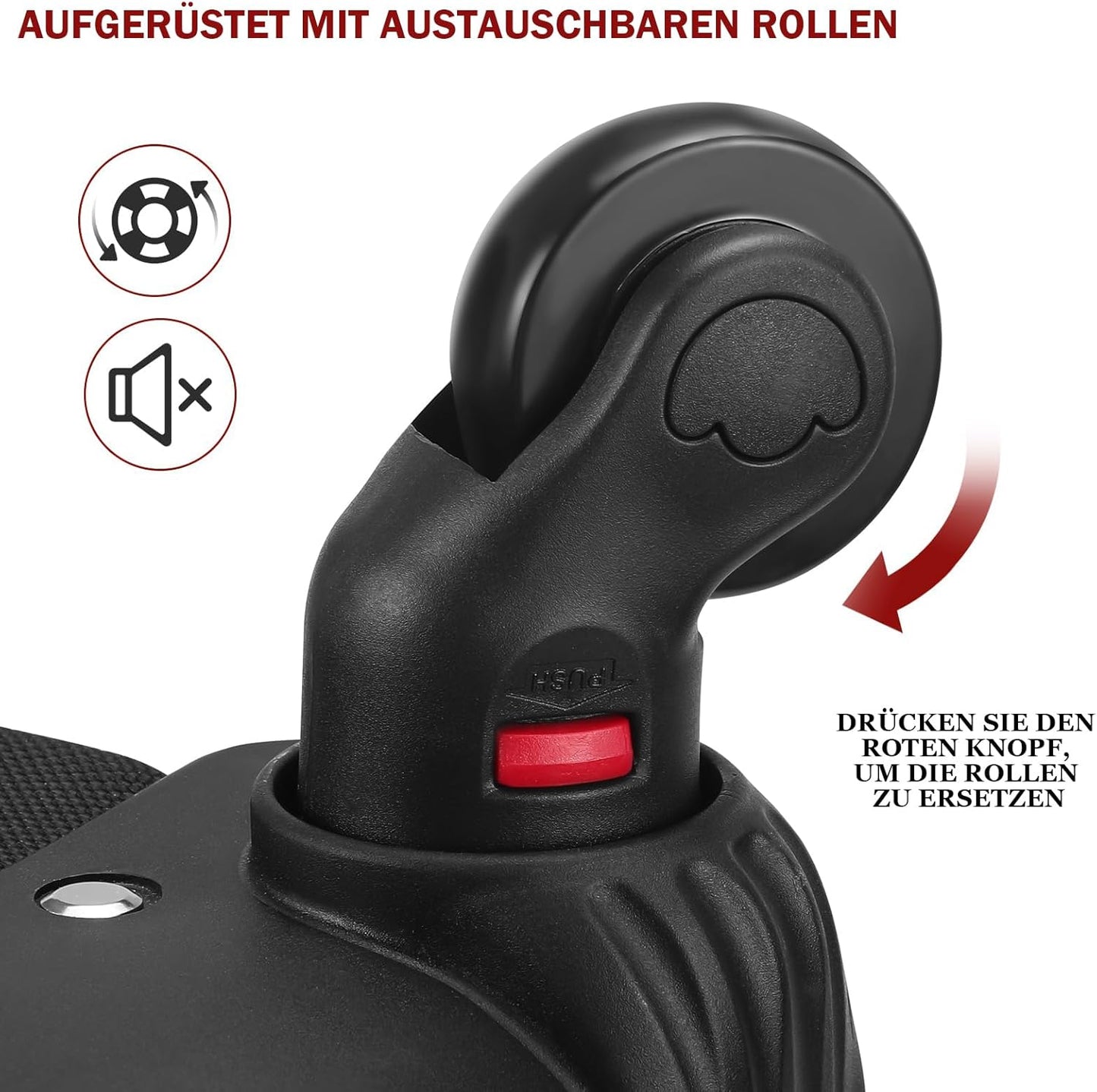 StarCloud 4-Wheel Rolling Backpack 45L (22x14x9 in): 17.3-Inch Roller Travel Laptop Backpack for Business, Water-Resistant Carry-On Luggage, Airline Approved Suitcase for Travel and Commuting