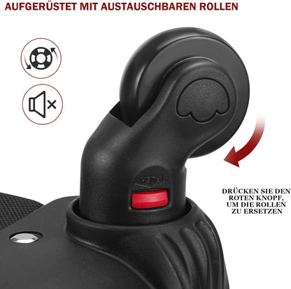 StarCloud 4-Wheel Rolling Backpack 45L (22x14x9 in): 17.3-Inch Roller Travel Laptop Backpack for Business, Water-Resistant Carry-On Luggage, Airline Approved Suitcase for Travel and Commuting