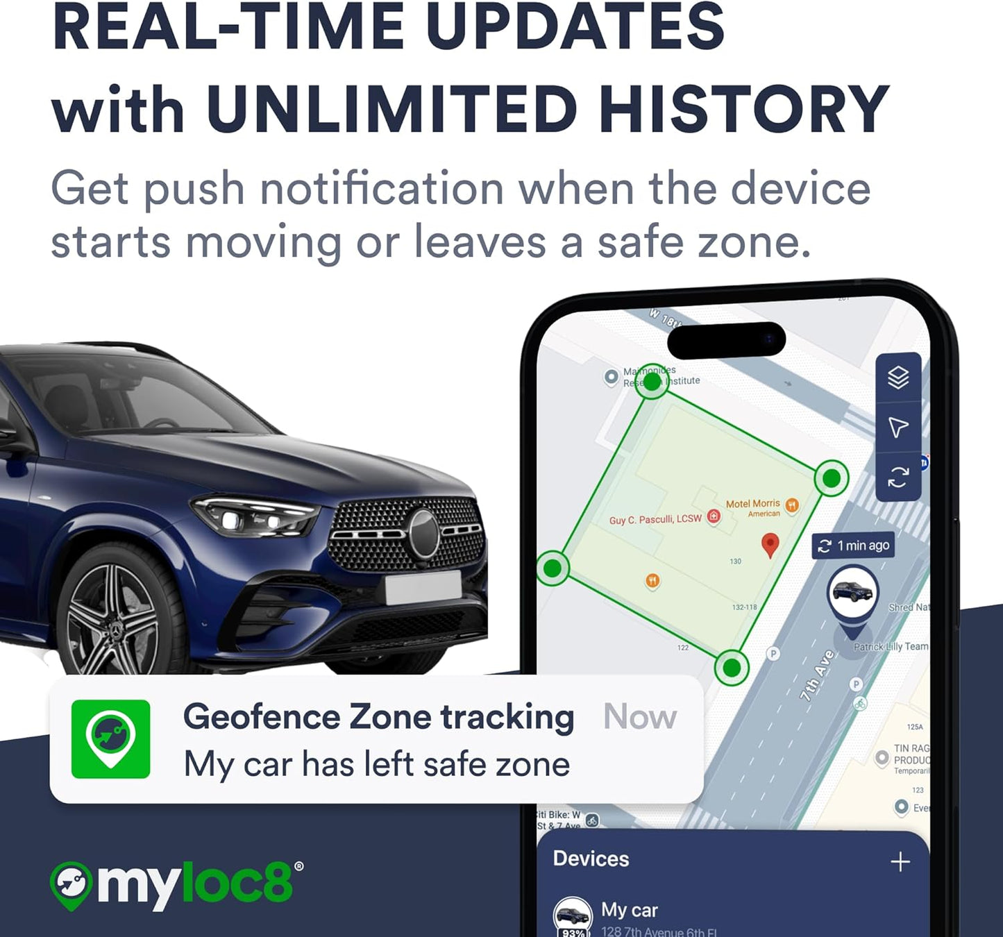 GPS Tracker for Vehicles with Magnet – 4G LTE Real-Time Location Device with App, Long Life Battery – Anti-Theft GPS Tracker for Car, Motorcycle, Scooter, Bike (Subscription Required, 1-Mo Free)