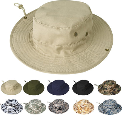 Sun Hats for Men Women Boonie Hat Foldable Fishing Hat UPF 50+ Bucket Hat for Fishing Hiking Garden Safari Beach