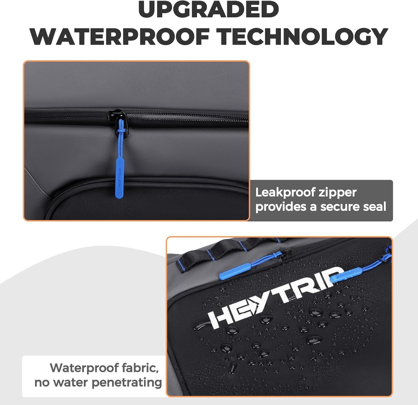 Heytrip Backpack Cooler 36/54 Cans Insulated Waterproof Cooler Bag for 20 Hours Cold Retention, Leak-Proof Camping Cooler with Multi-Compartments