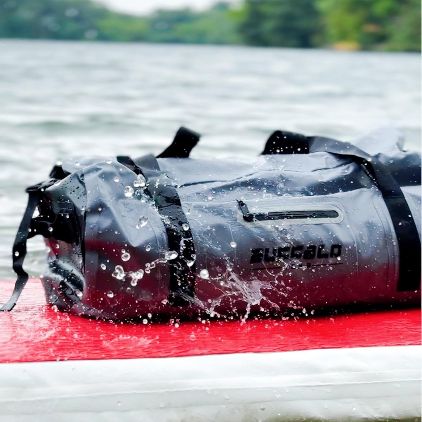 Buffalo Gear Waterproof Duffle Bag 40L 60L 80L Roll-top Dry Bag Heavy Duty Waterproof Duffel Travel Bag for Kayaking Rafting Boating Fishing Camping