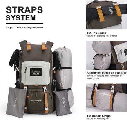 MOUNTAINTOP 40L Hiking Backpack Lightweight Travel Backpack for Men&Women Outdoor Camping Backpacking