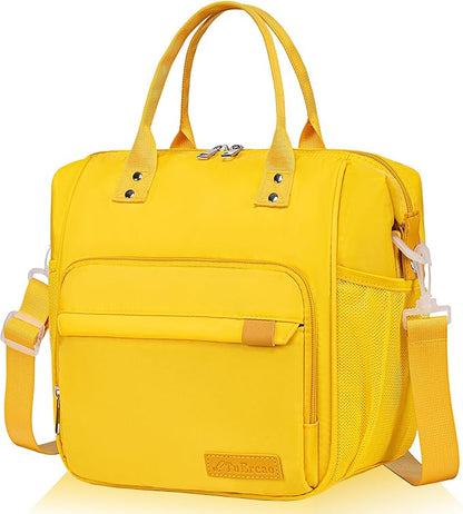 TuErCao Yellow Lunch Box for Women Insulated Lunch Bag for Young Ladies Lunch by TuErcao