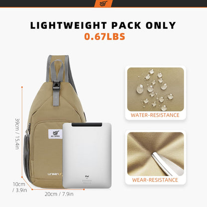 SKYSPER Sling Bag RFID Crossbody Sling Backpack Cross Body Shoulder Bag Travel Hiking Daypack for Women Men