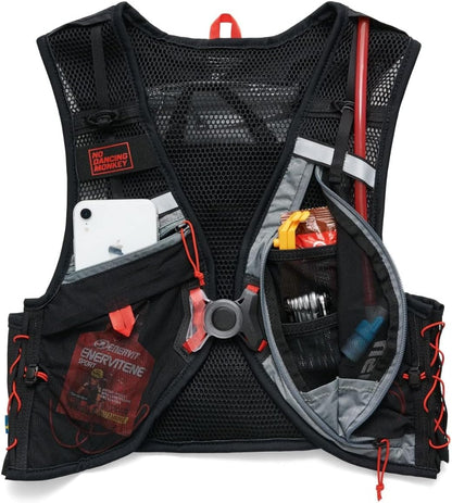 USWE Rush 8L Bike Hydration Vest, Adjustable Chest Straps Running Hydration Vest, 2.0L Hydration Bladder, Mountain Biking, Gravel & Cycling with Reflective Details, Men & Women