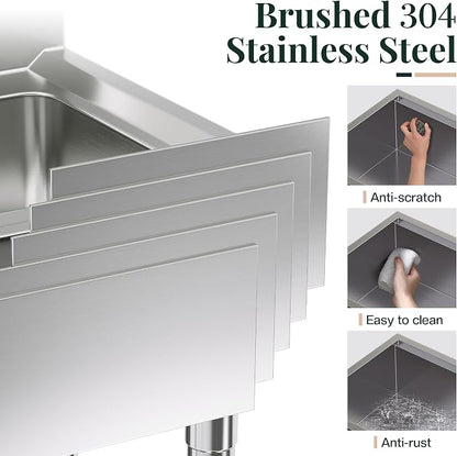 31.5-Inch Undermount Kitchen Sink Workstation, 16 Gauge 304 Stainless Steel - Image 3