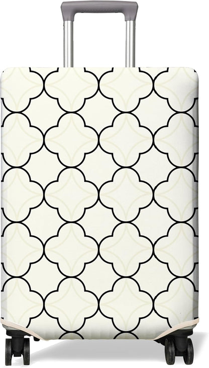 Travel Luggage Cover Suitcase Protector Fits 18-32 Inch Wheel Covers PatternedTravel Related Items Flower Luggage Protector Elastic M