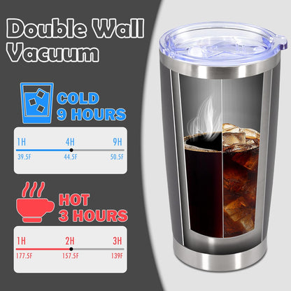 20oz Tumbler Bulk Stainless Steel Tumbler Cup with Lid Vacuum Insulated Double Wall Travel Mug, Durable Powder Coated Travel Coffee Tumbler Mug for Hot & Cold Drinks, Grey,12 Pack
