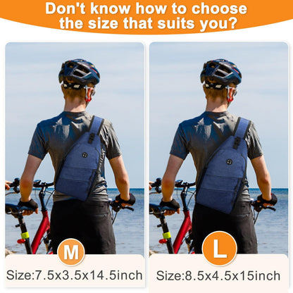 Crossbody Bags for Women Men Trendy Sling Bag Bakpack Casual Chest Bag with Convertible Shoulder Strap