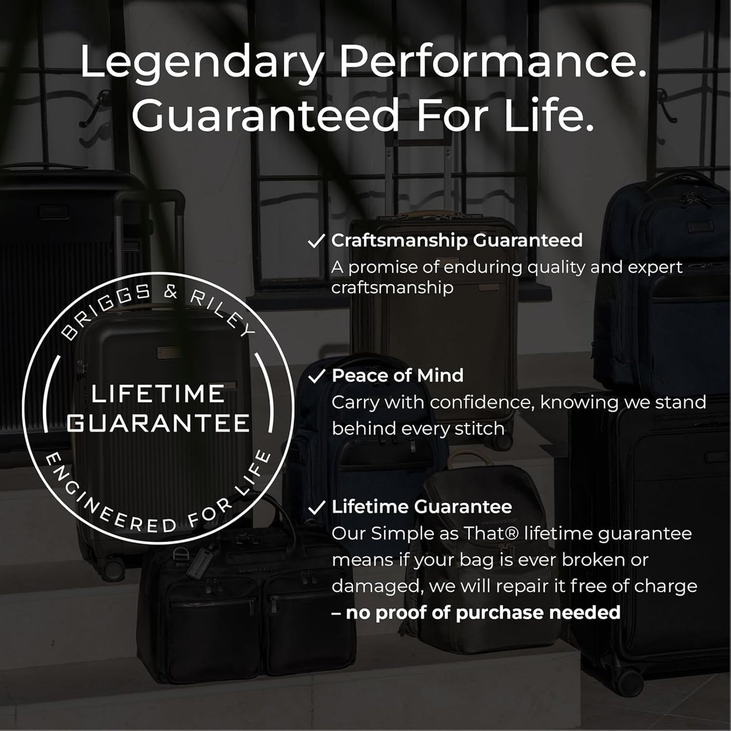 Briggs & Riley 26" Medium Expandable Spinner - Checked Luggage for Travel, Suitcases with Wheels, Softside Rolling Bag for Men & Women - ZDX Collection, Black