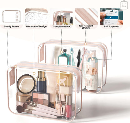 Veken 9/11 Set Compression Packing Cubes for Travel Essentials,Compressible Expandable Large Luggage Suitcase Organizer Bags for Clothing,Durable Space Saver Storage Bags with Toiletry Bags(Beige)