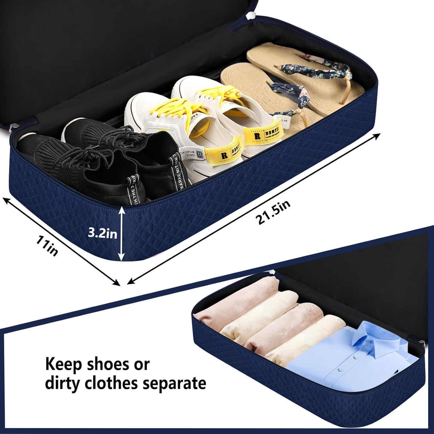 Weekender Bag for Women, Travel Duffel Bag Carry On Overnight Bag with Shoe Compartment Large Nylon Travel Weekend Tote Bag