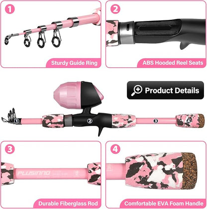 PLUSINNO Kids Fishing Pole - Image 3