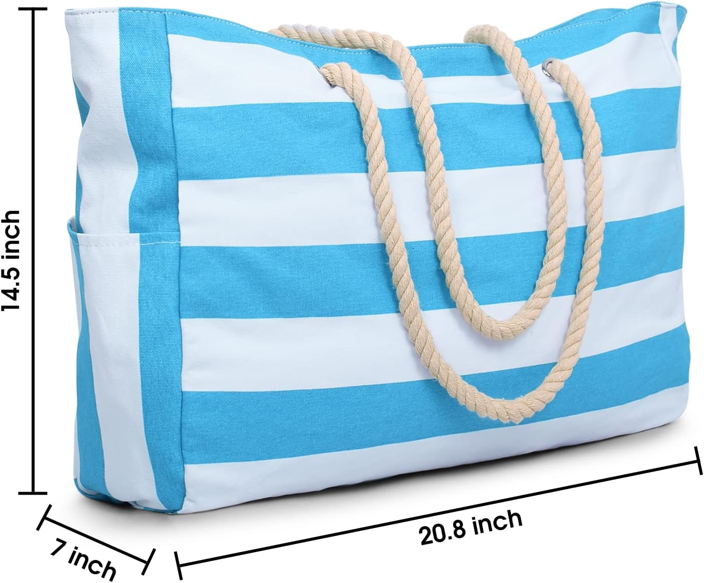 Becokan Beach Bags for Women Large Waterproof Beach Tote Bag Zipper Beach Bags Waterproof Sandproof Swim Pool Bag Large Tote