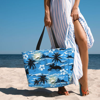 Beach Bag for Women Beach Tote Bag Waterproof Sandproof Large Bags with Zipper Big Capacity for Vacation Travel