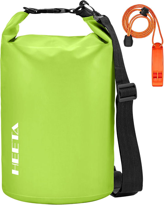 HEETA Waterproof Dry Bag for Women Men(Upgraded Version) 5L/10L/20L/30L/40L Roll Top Lightweight Dry Storage Bag Backpack with Emergency Whistle for Travel, Swimming, Boating, Kayaking, Camping, Beach