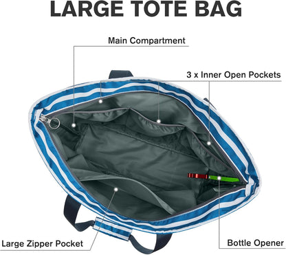 G4Free Beach Bag, Waterproof Beach Bags for Women, Personalized Strap Tote Bag for Women Birthday Gifts