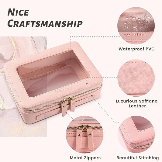 Aveniee Clear Makeup Bag Organizer, Large Travel Toiletry Bag - Image 2