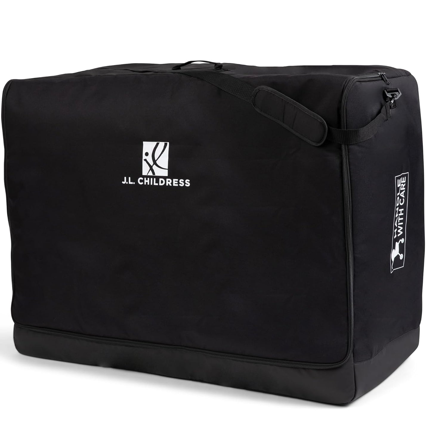 J.L. Childress Universal Stroller Travel Bag for Airplane - Fits Most Baby Strollers, Flying Essentials, Airport Accessories for Gate or Luggage Check, ID Card, AirTag Compatible - Large, Unpadded