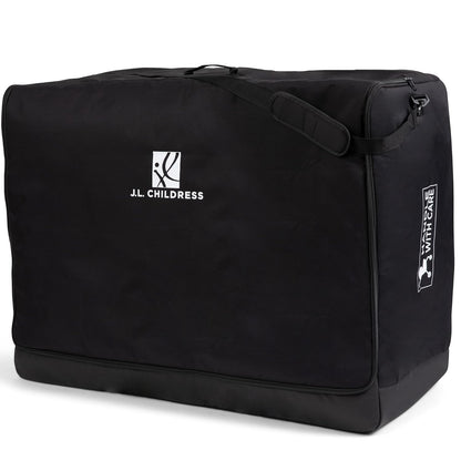 J.L. Childress Universal Stroller Travel Bag for Airplane - Fits Most Baby Strollers, Flying Essentials, Airport Accessories for Gate or Luggage Check, ID Card, AirTag Compatible - Large, Unpadded