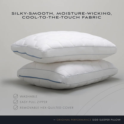 SHEEX Original Performance Down-Alternative Side Sleeper Pillow, Cooling Pillow with Support, King
