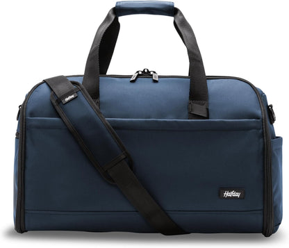 Halfday Convertible 2-in-1 Premium Garment Duffel Weekender Bag 40L | Wrinkle-Free Travel, Hanging Suit Compartment, Shoe Pockets, Trolley Sleeve. Balistic Nylon Carry-On, Pacific