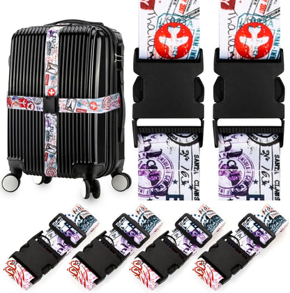 Adjustable Travel Luggage Strap Suitcase Belt Travel Bag Accessories 1.96 in W x 6.23 ft L