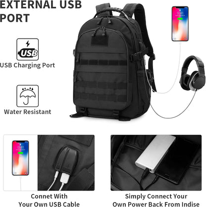 HUNTVP Military Tactical Backpack 40L Large Army 3 Day Assault Pack Molle Bag Backpacks WR Hunting Rucksack Assault Pack