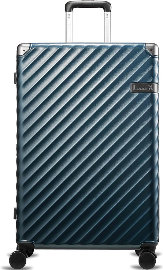 LUGGEX Luggage with Spinner Wheels, Polycarbonate Expandable Hard Shell Suitcase