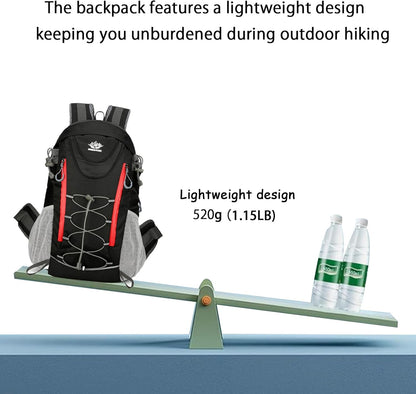 35L Hiking Backpack, Camping Backpack for Adventures, Black