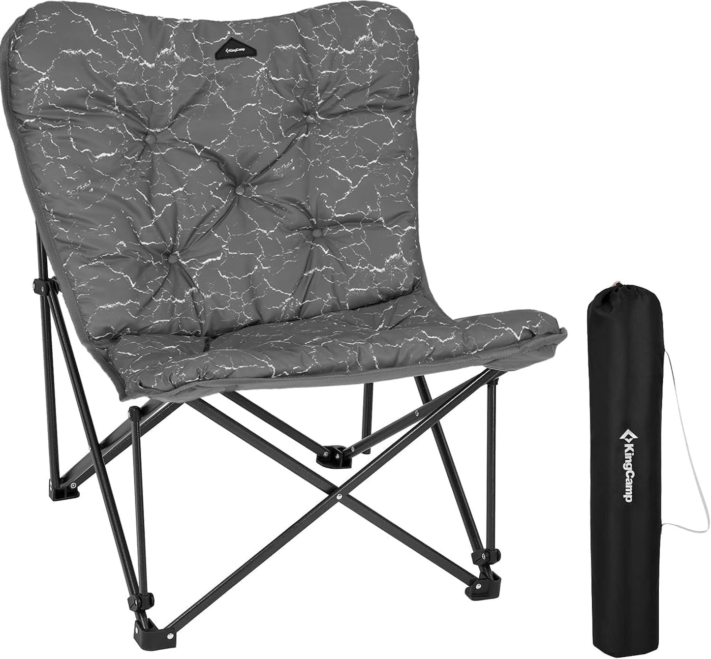 KingCamp Butterfly Chair Oversized XL Saucer Chair for Adults Padded Folding Comfy Camping Chairs for Teens Kids 300lbs Heavy Duty with High Back for Bedroom Living Room Dorm Rooms Outdoor Patio Lawn