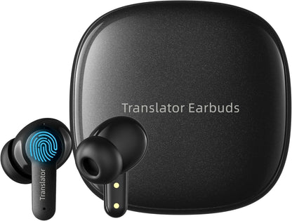AI Translation Earbuds 3-in-1 Language Translatior Device 144 Languages & Accents Online Translation Real Time Long Battery Life, Suitable for Travel Business Black M3 Online Translation